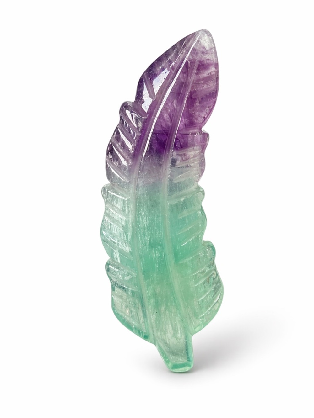 Fluorite Carved Feather